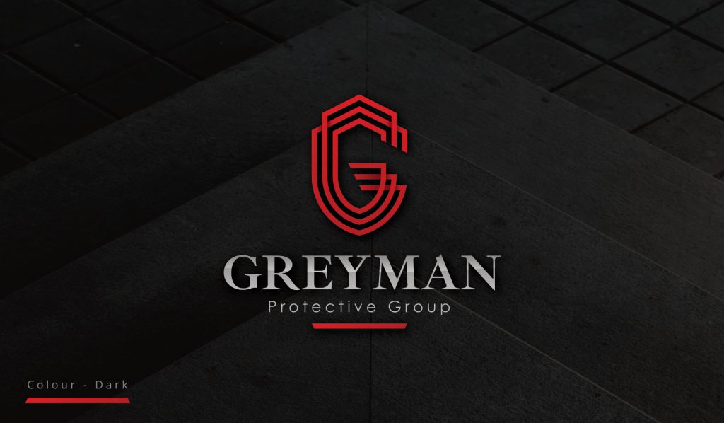 Greyman Protective Group Logo Design Mockup