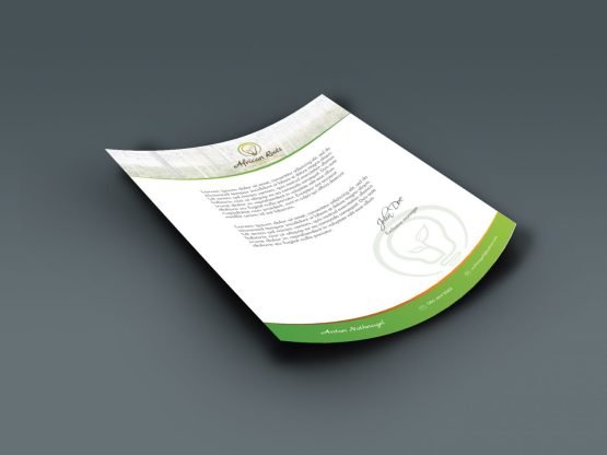African Roots Horticulture - Letterhead Mockup