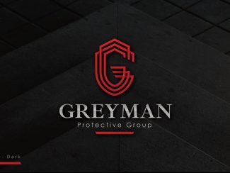 Greyman Protective Group Logo Design Mockup