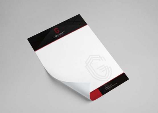 Greyman Protective Group Letterhead Design - Mockup