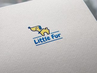 Little Fur Logo Design Mockup