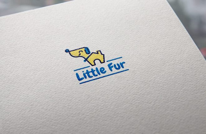 Little Fur Logo Design Mockup