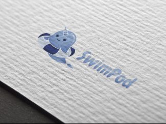 Swimpod Logo Design Draft 1.1 Mockup