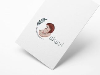 Ahavi Logo Design Mockup