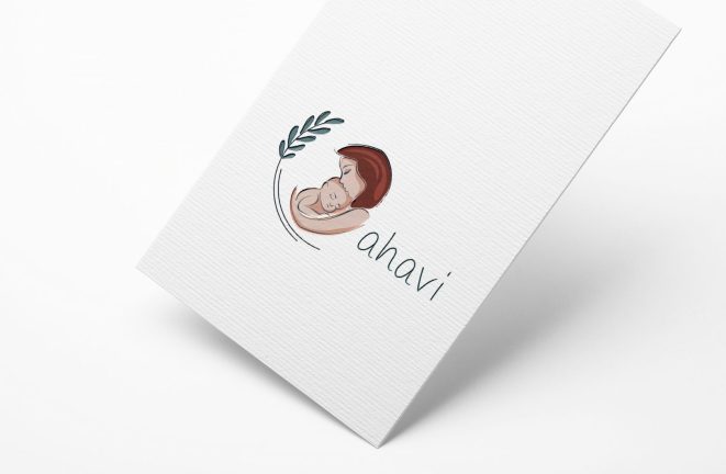 Ahavi Logo Design Mockup
